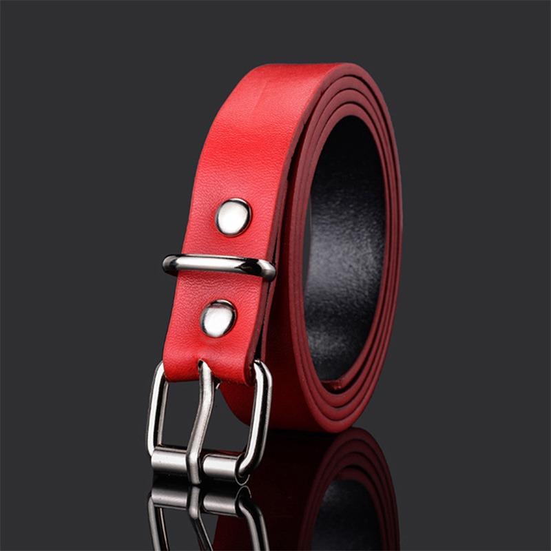 Children PU Leather Belts Boys Girls Kid Waist Strap Waistband Metal Buckle For Jeans Pants Trousers Dress Adjustable Belt