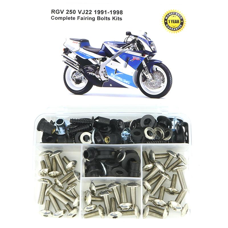 Fit For Suzuki RGV 250 VJ22 1991 1992 1993 1994 1995 1996 1997 1998 Complete Full Fairing Bolts Kit Fairing Clips Speed Nuts