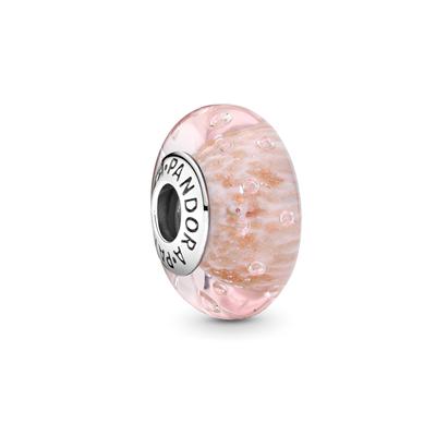 Pink Sparkling Murano Glass Pendant Charm Women Pendants 791670