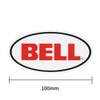Dirt Freak 2036802-1 BELL Sticker Oval 3.9 Inches (100 Mm), 1 Sheet