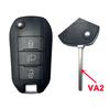 Yocasty Capa de Chaveiro de Carro Flip de 3 Botões Para Citroen Aircross Para Peugeot C3 C4 308 208 508 3008 5008 Com Va2/Hu83