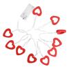 1.5m Wooden String Light Led Lights Battery Operated Fairy Birthday Decoration Decorative Heart Shape White Outdoor Party Indoor