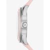 Michael Kors Oversized Jessa Silver-Tone and Embossed Silicone Watch MK7268