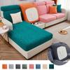 Plüsch-Sofabezug, Sofakissen-Schonbezug, Sitzbezug, Stretch, für L-förmiges Chaselong-Sofa, warm halten, waschbar