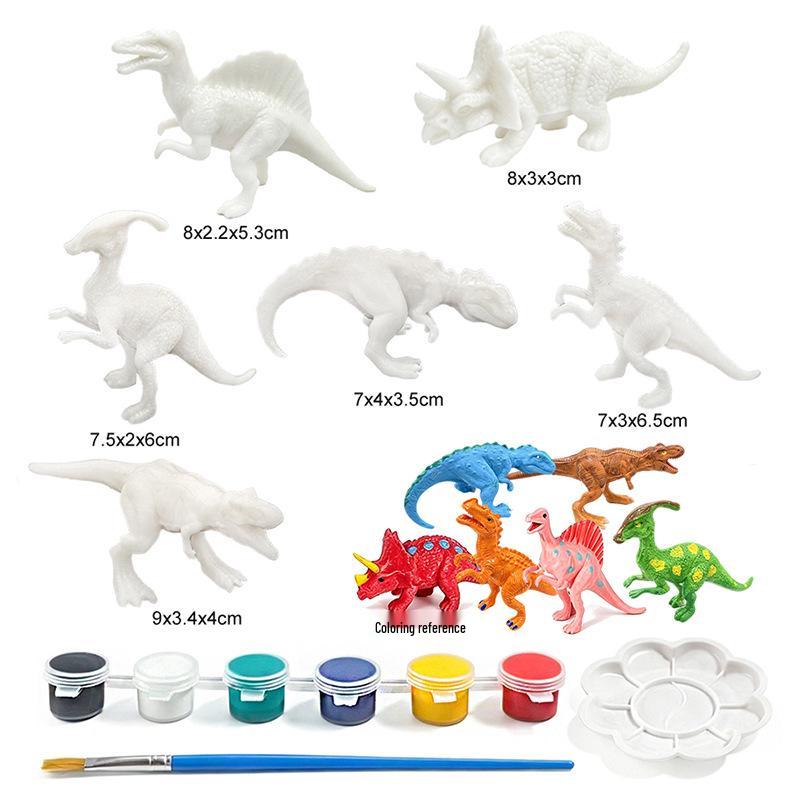 DIY Dinosaur Model Painting Kit for Kids - Creative Graffiti Toy for Boys and Girls
