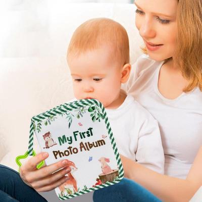 First Year Photo Album Animal Family Friends Photo Album Bunny Growth Record Photo Book Deer Owl Family Pictures Display Book