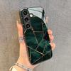 Coque de téléphone en verre motif marbre vert pour Samsung pour galaxy S26 S25 S24 S23 S22 S21 S20 FE Ultra Plus 5G coque arrière anti-chute