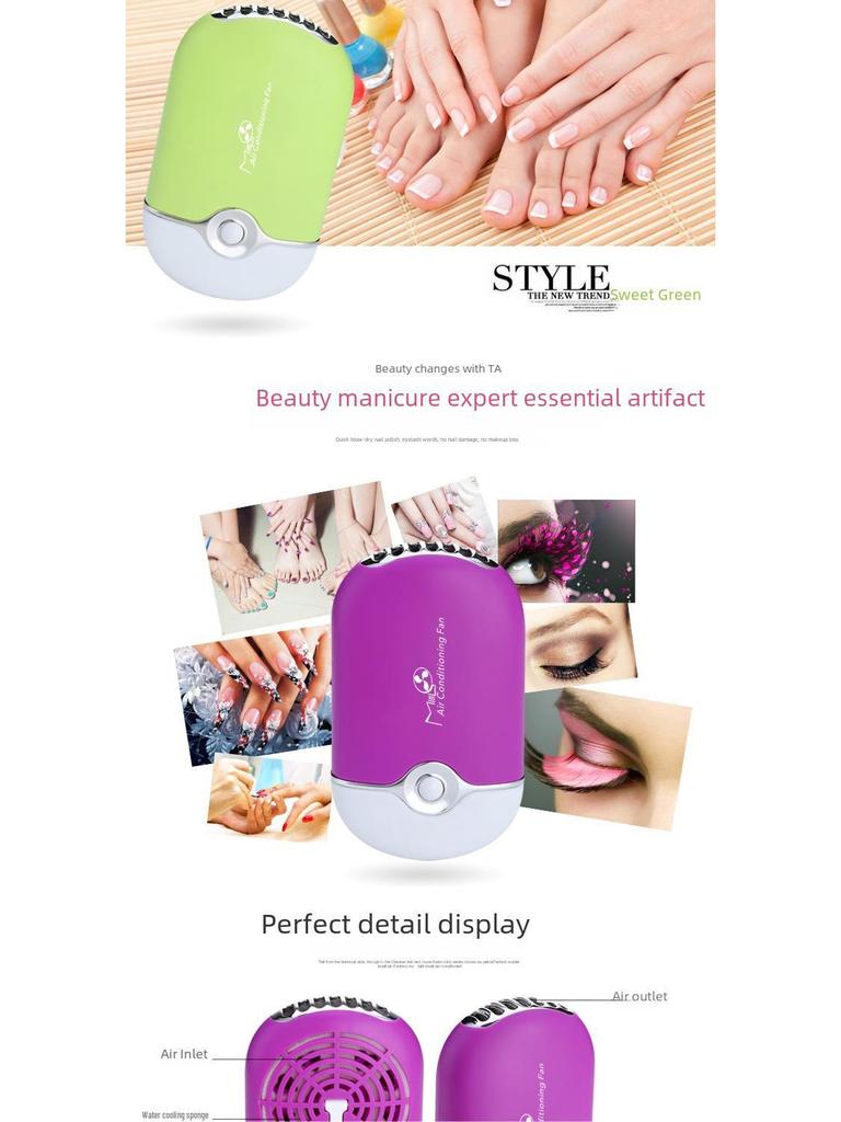 Rechargeable Mini Eyelash Dryer Fan for Grafting & Conditioning