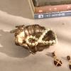 Zinc Alloy Trinket Tray for Small Spaces, Gold Jewelry Dish, 2 Birds
