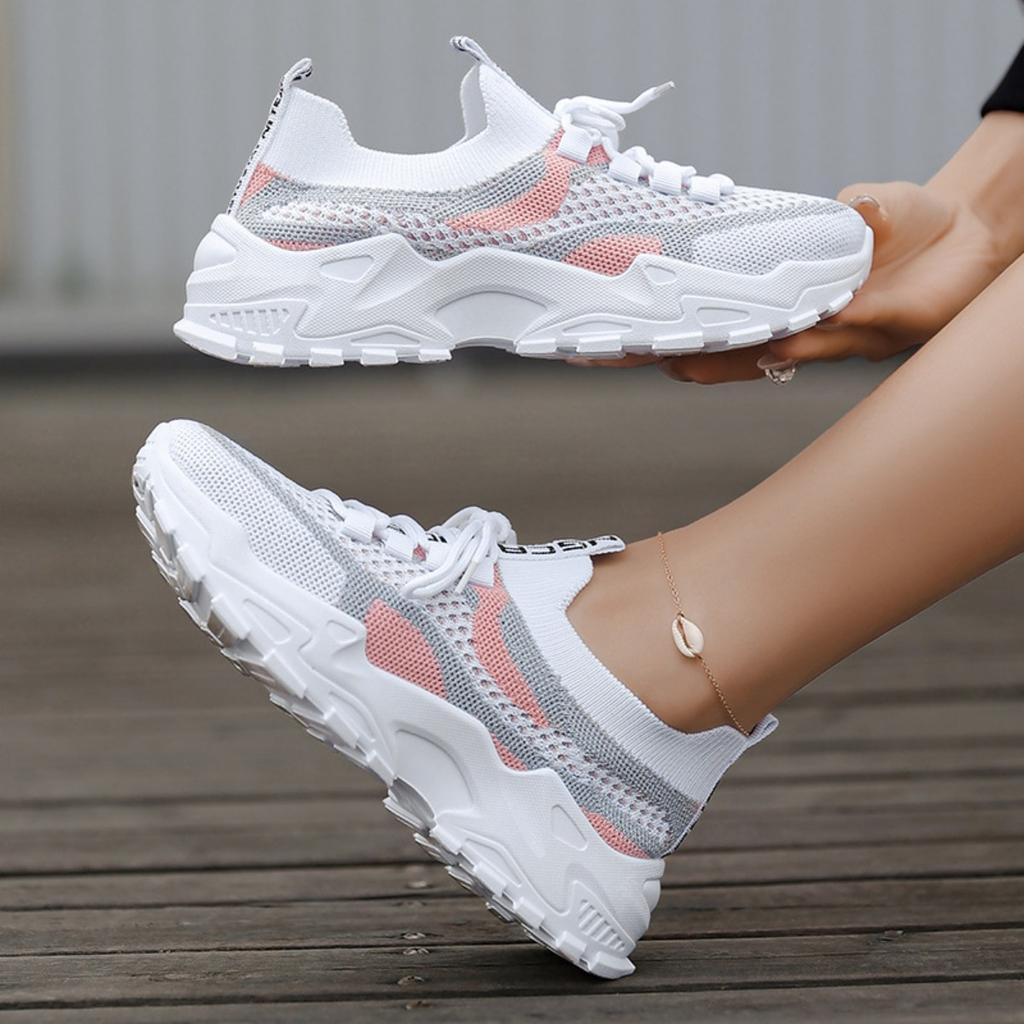 Sportschuhe, Atmungsaktive Schuhe, Freizeit, Leicht, Weichsohlig, Studentenschuhe, Damenschuhe, Rutschfest