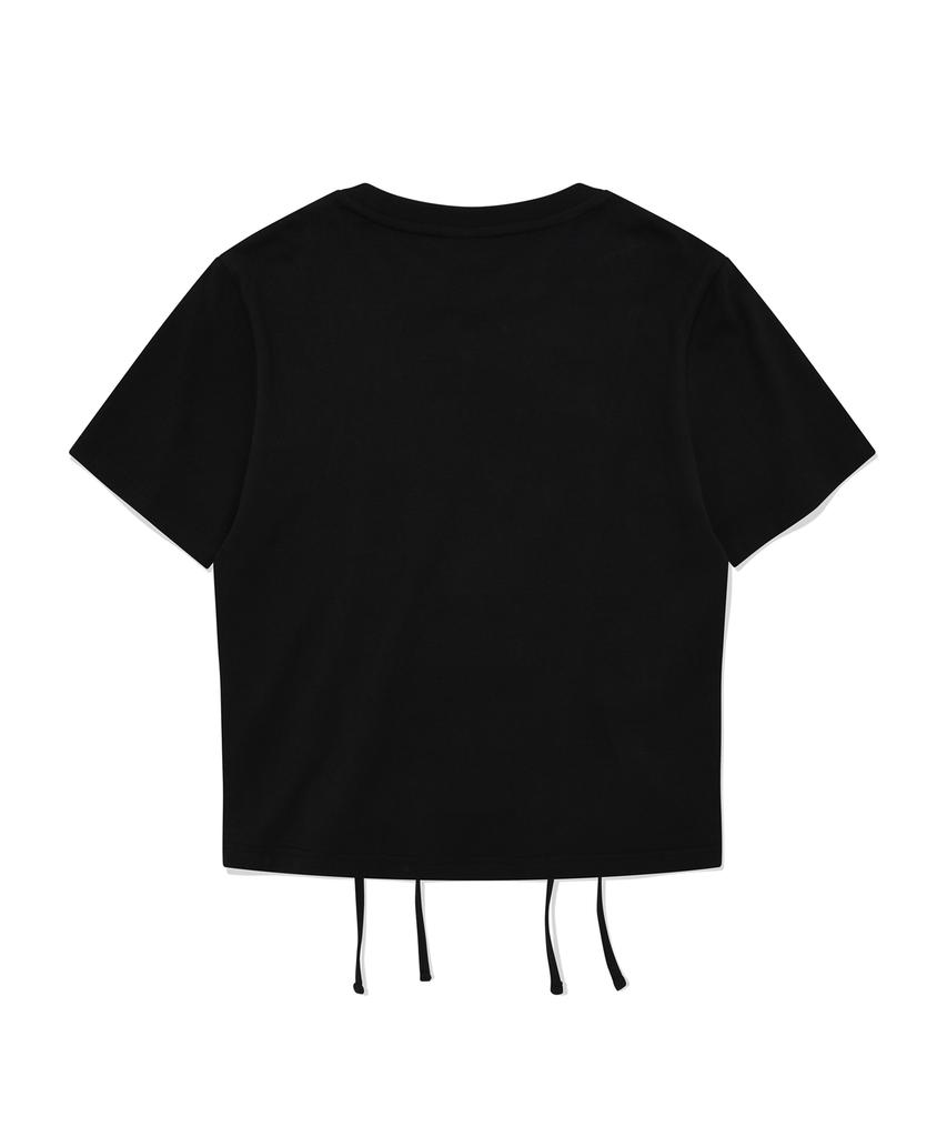 PHYSICAL DEPARTMENT [Women'S] Star Basketball Crop Short Sleeve T-Shirt_Black