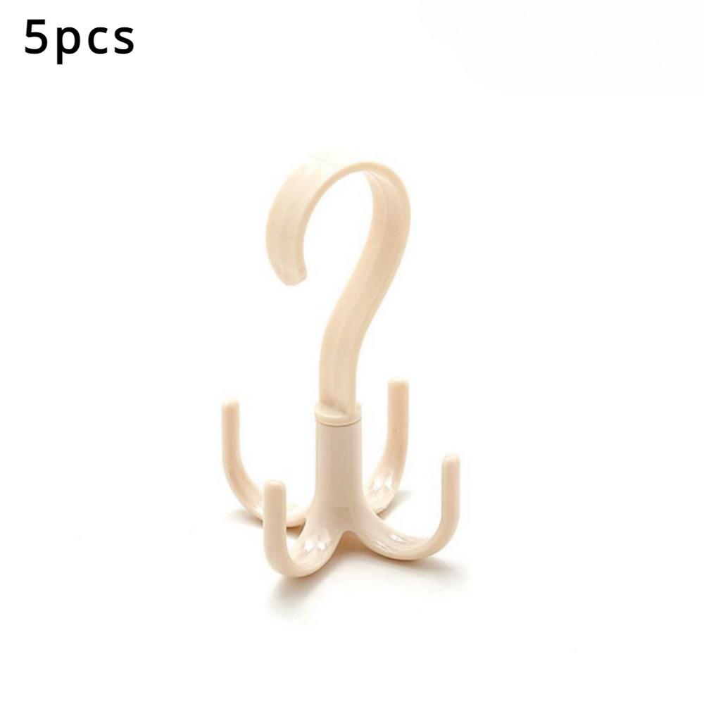 3 шт., поворотный на 360 градусов четырехзубый крючок для гардероба и сушки галстуков - многофункциональная вешалка и крючки для галстуков 3pcs
