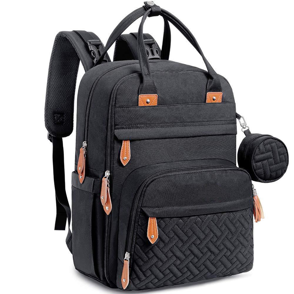 Foldable Waterproof Mommy Backpack with Bed - Multifunctional Large Capacity for Mother and Baby.