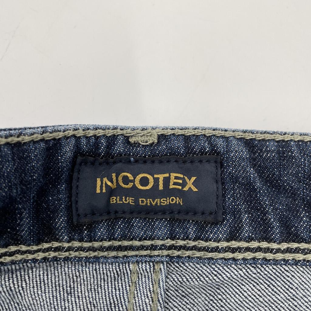 INCOTEX [BLUE DIVISION] Indigo Button Fly Stretch Denim Pants Bottoms 31 IndigoUsed