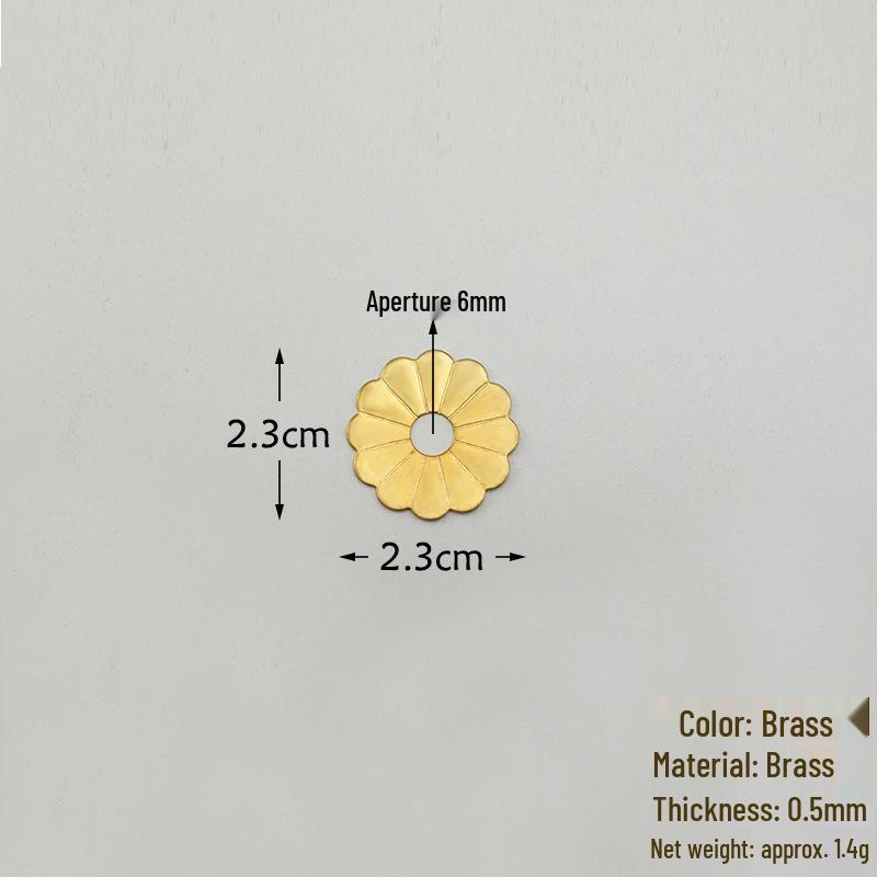 Antique Chinese Copper Plum Blossom Pull Handle and Gasket for Furniture Decoration