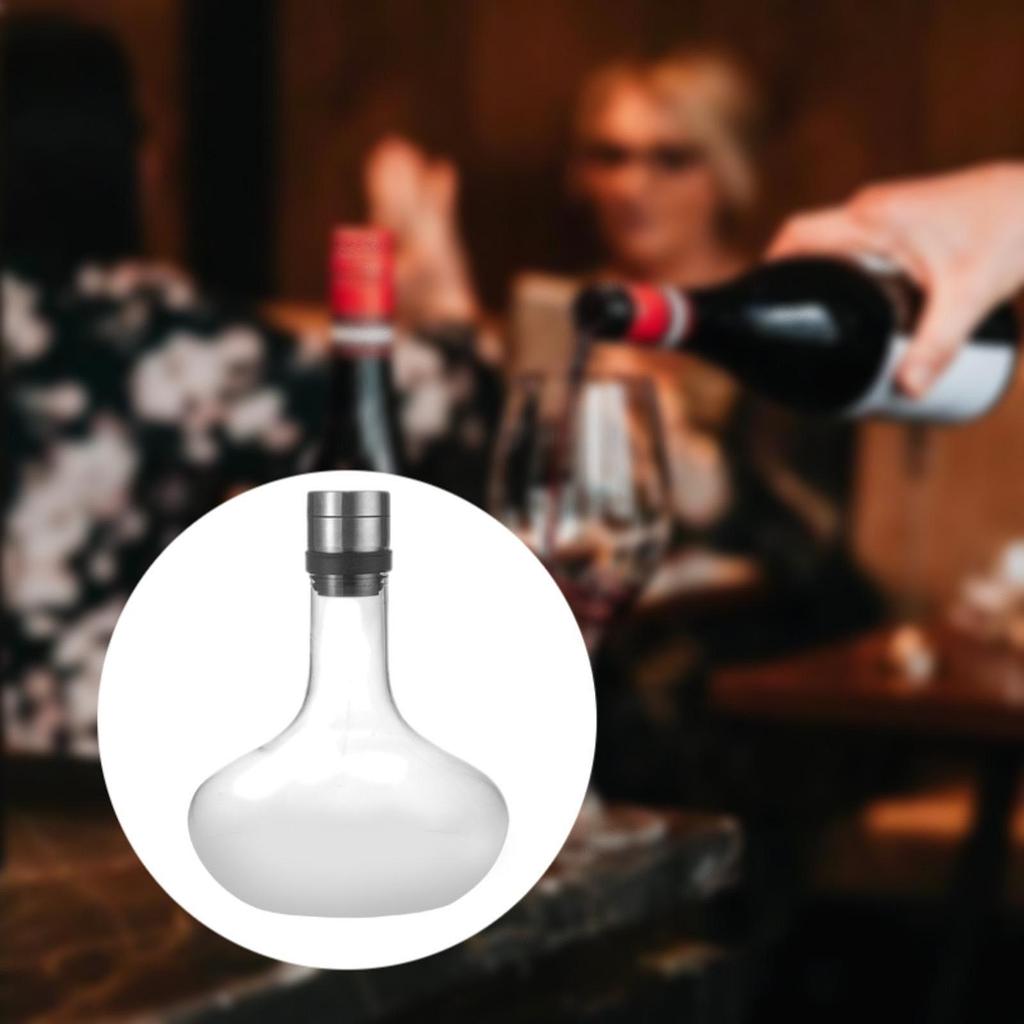 Red Wine Decanter Multifunctional Glass for Kitchen Restaurant Cafe Style B