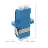 5Pcs Lc to Lc Split Fiber Adapter Flange Coupler for Networking Data Centers Telecom Optical Fiber Connectors High Stability Low
