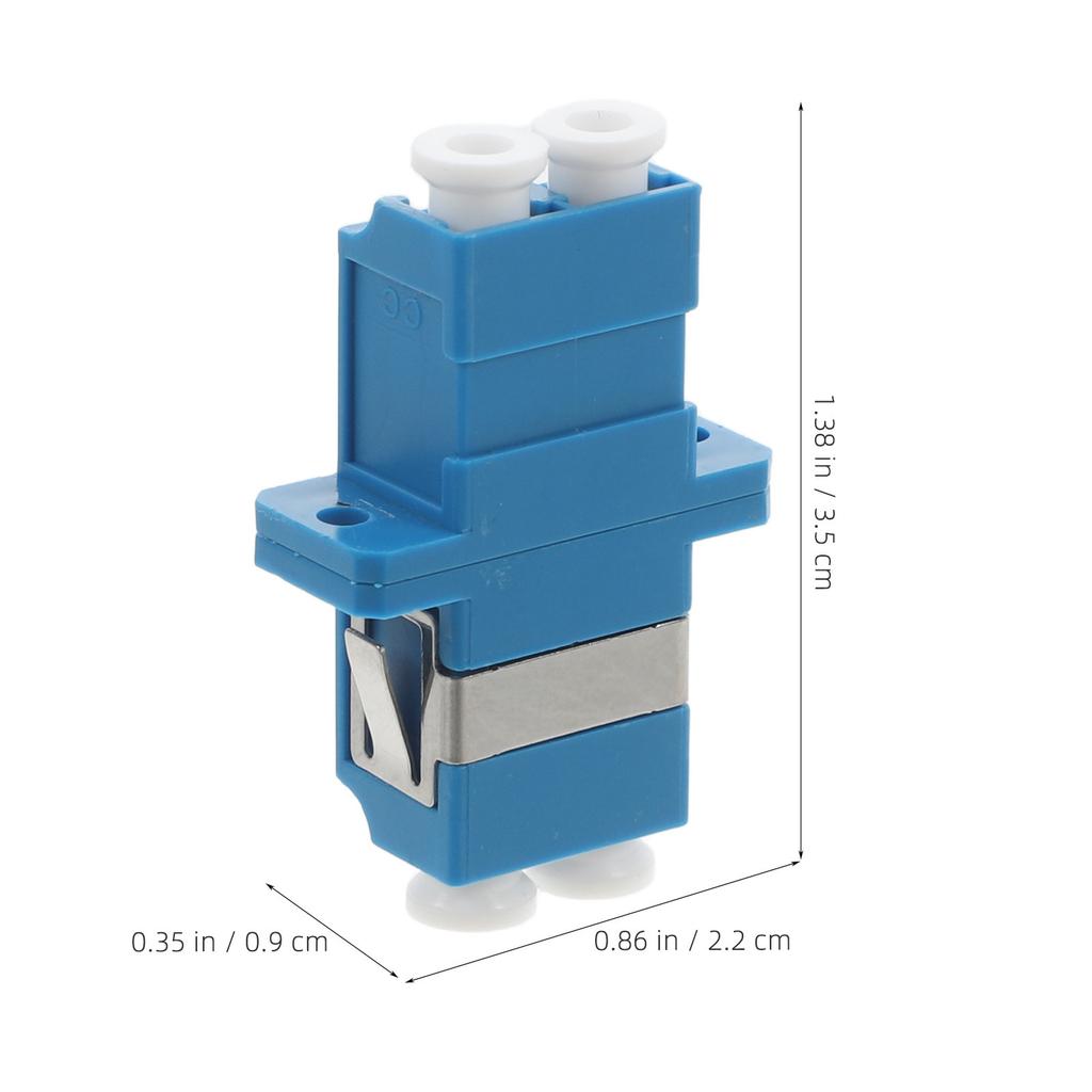 5Pcs Lc to Lc Split Fiber Adapter Flange Coupler for Networking Data Centers Telecom Optical Fiber Connectors High Stability Low