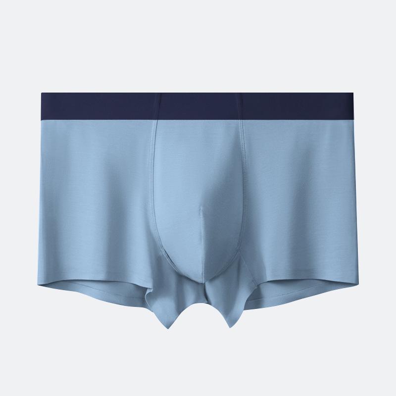 Men's Seamless Bamboo Fiber Boxers: Antibacterial, Breathable, Elastic, Large Size
