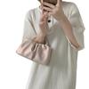 Round Pearl Handbag: Trendy 2024 Pleated Cloud Shoulder & Crossbody Bag for Women