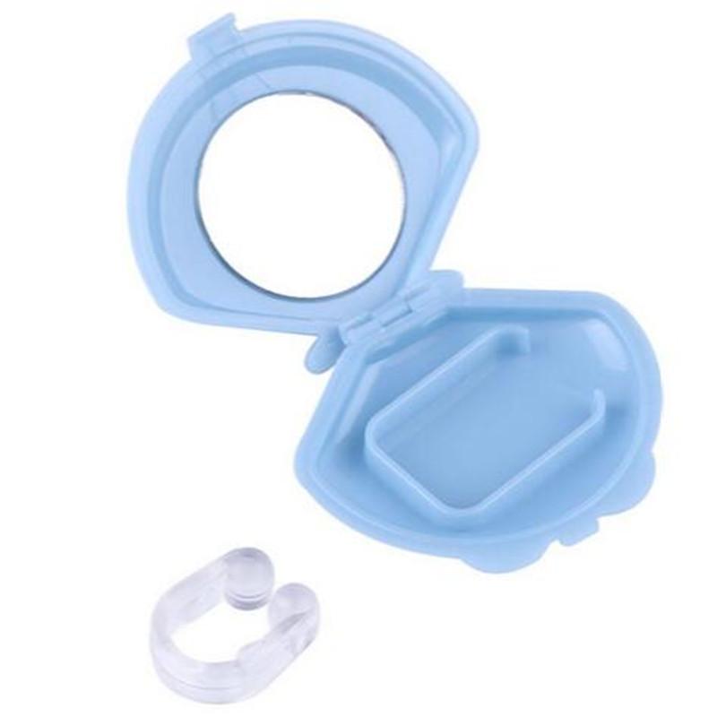 Silicone Nose Clip Anti Snore Stopper W Shell Sleeping Aid Equipment Snoring Silent Sleep Guard Night Anti Snoring Health Care