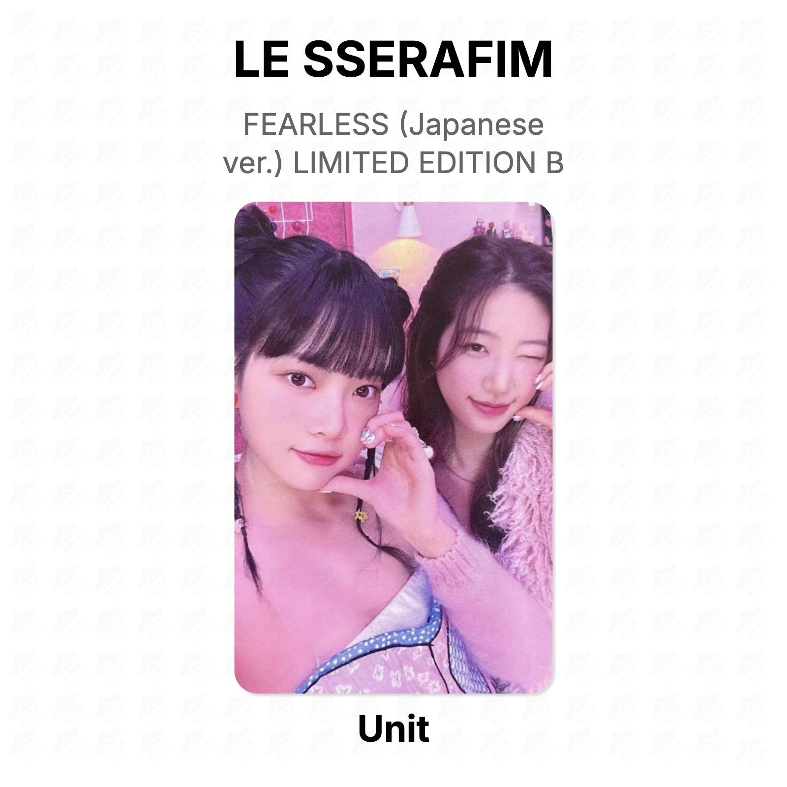 LE SSERAFIM FEARLESS (Japanese ver.) LIMITED EDITION B Official Photocard Unit 03