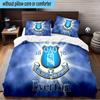 Football Club Everton 3PCS Print Bedding Set, Includes A Duvet Cover and Two Pillowcases for Bedroom, Dormitory, Suitable for All Seasons