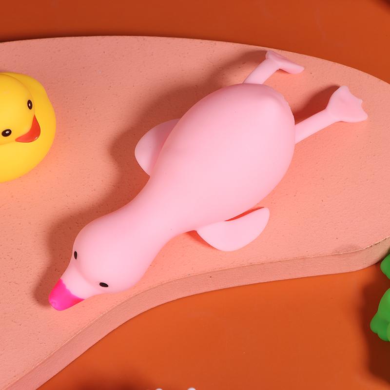 

Kids Squeeze Flour Duck Kneading Squish Stretchy Toys Cartoon Animals Vent Pinch Toy Relieve Stress Squeezing Toys рожевий