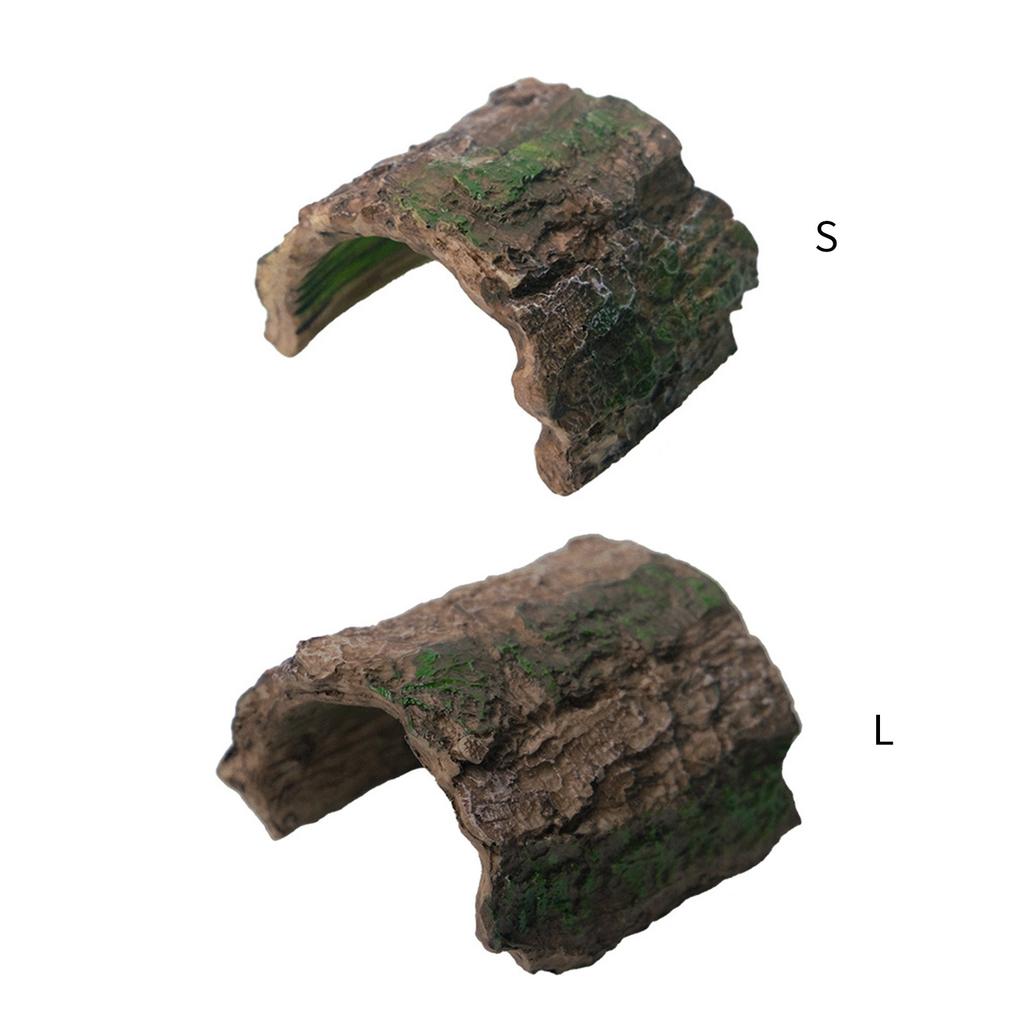 Fische und Reptilien Versteckhöhle Baumhöhle Harz Baumstumpf Aquarium Terrarium Dekoration Aquarien Landschaftszubehör