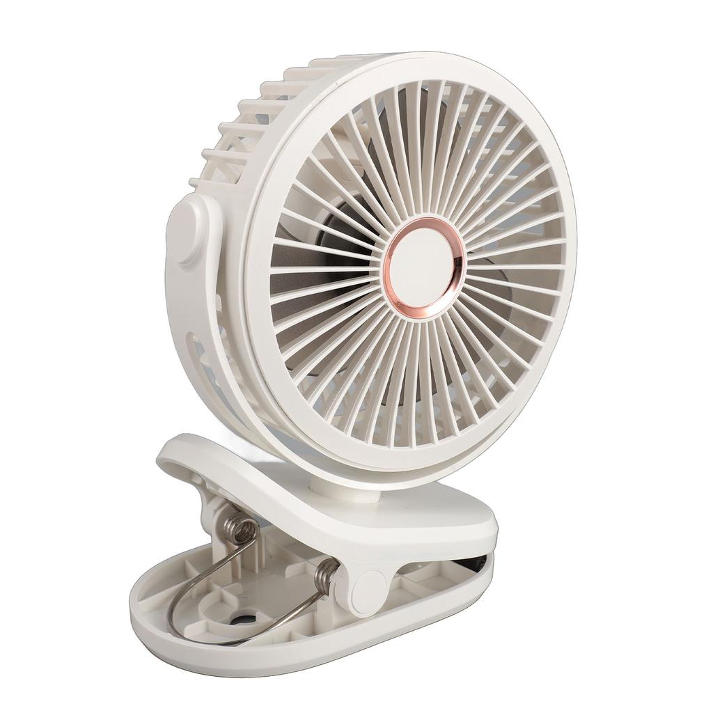 10000mAH USB Clip On Fan Rechargble Miniature Table Fan Portable 360 Degree Rotate Cooling Fan for Bedroom   Desktop