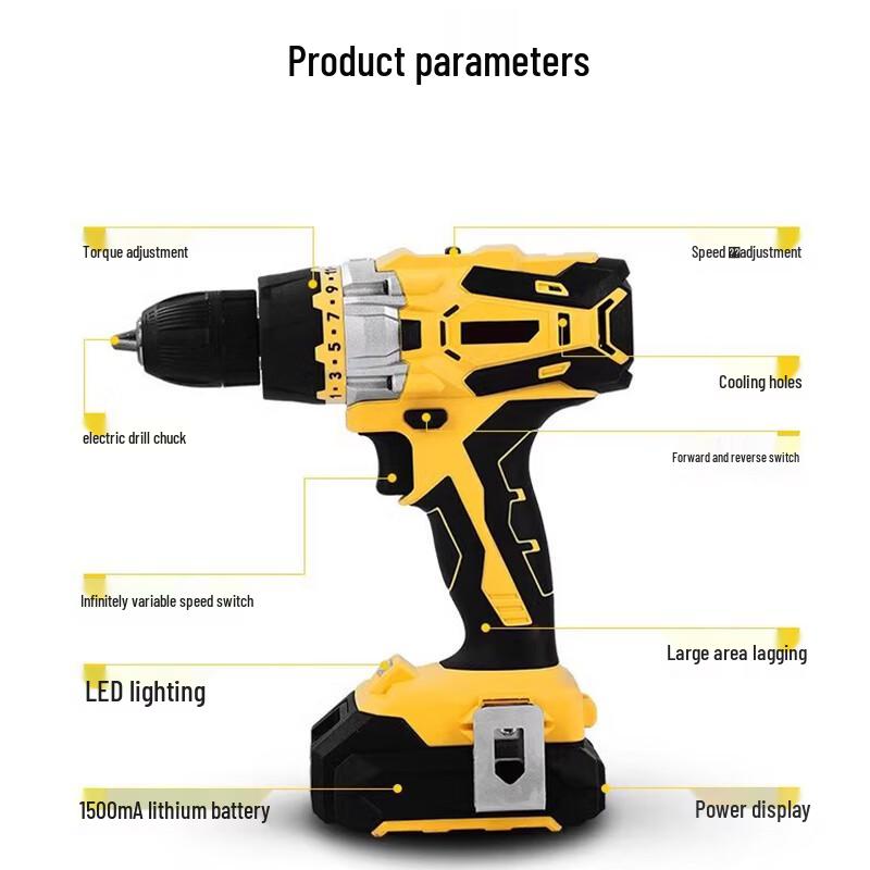 Kraftwelle 16V Cordless Drill Screwdriver CN plug (adapter included)