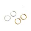 Simple and versatile matte circle ear buckle women's niche personality fashion temperament unique elegant fashion earrings earrings