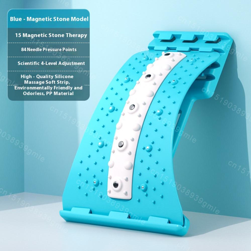 Back Stretcher Adjustable Height Massager for Waist Neck Fitness Lumbar Cervical Spine Cervical Spine Support Massager Equipment