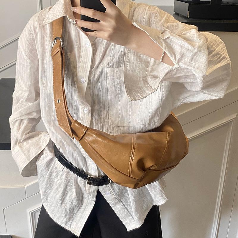 Large Capacity Bag New High-end Lightweight Dumpling Bag Retro Lazy Casual Shoulder Messenger Bag