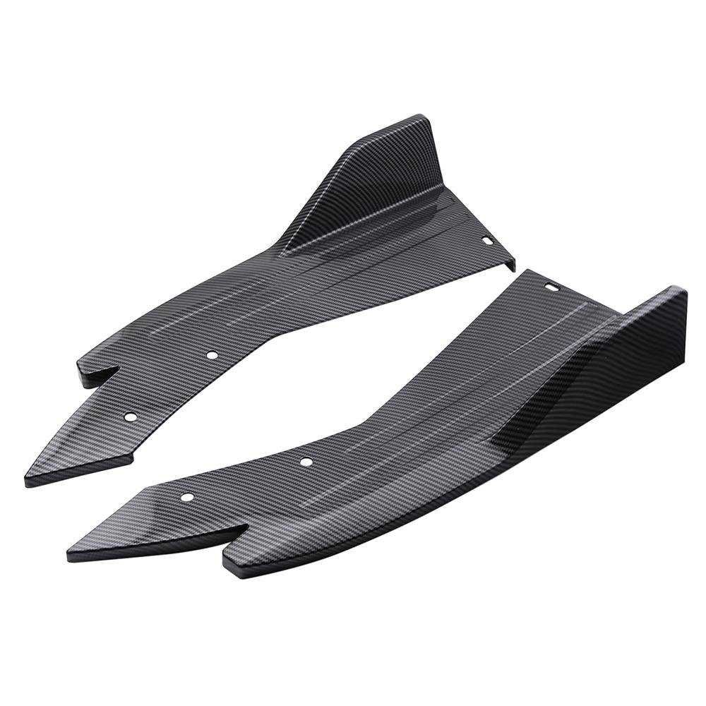Rear Bumper Lip Splitter   Car Side  Fins Body Lip Spoiler Chin Skirt Protector, Black