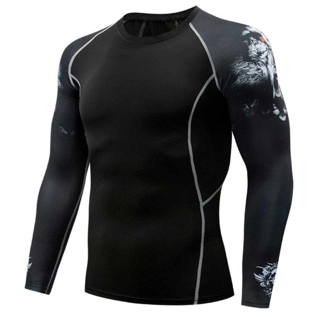 Men's Thermal Underwear Set 5 Size XL Black [BTER15]
