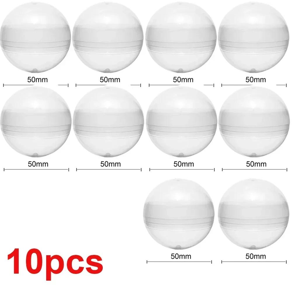 Empty Round Clear Capsules Toys Storage Case Egg Gumball Machines Small Container for Kids Party Favor Prize Toy Vending Eggs