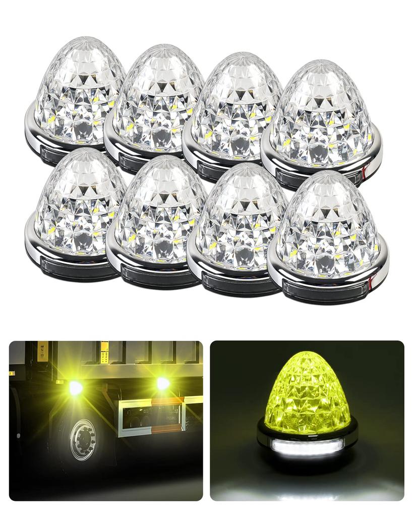 2024 Newest Cartist LED Side Marker DC New LED High Plated Set of Resistant PC Material of [November Model, Waterproof] Lamps, Double-Sided Lighting,