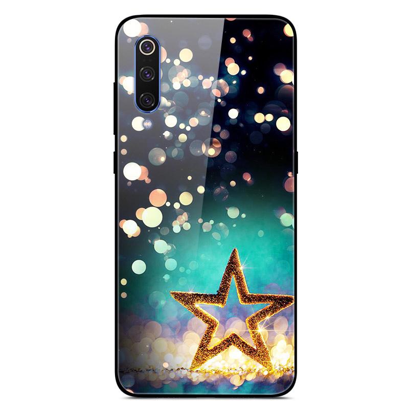 For Xiaomi Mi 9 Mi9 SE Tempered Glass Case Hard Cover Phone Case For Xiaomi Mi 9 SE Mi9 T 9T Pro Cases Redmi Note 9S 9 S Cover