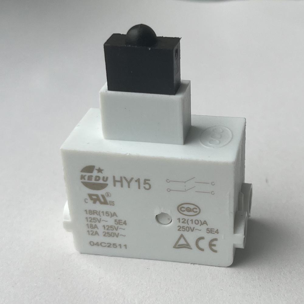 KEDU HY15 Aç Kapa Basmalı Düğme Anahtarları Gönye Testere Çim Biçme Makinesi için 18A-125V 12A-250V