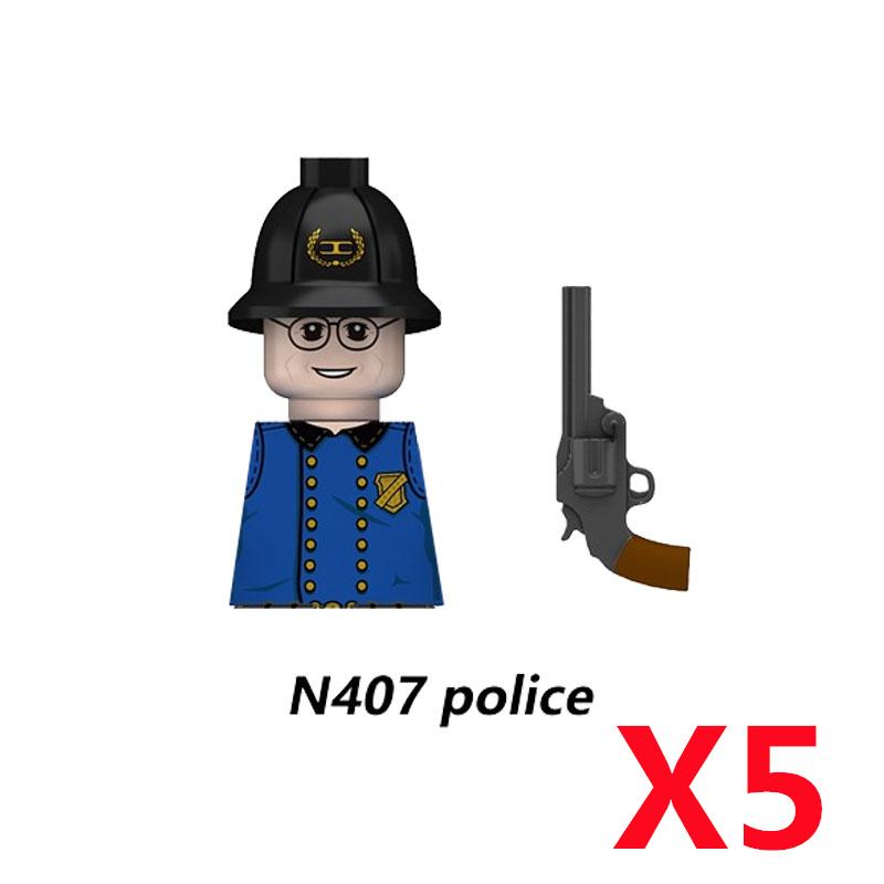 MOC Militär Sowjetischer US-Soldat Figur Baustein Kavallerie Pilot Westlicher Cowboy Detektiv Waffe Schwert Umhang Kinder Spielzeug Geschenk K148