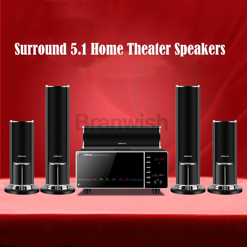 New 100W High-power Home TV Living Room KTV Bluetooth Speaker Surround Sound Subwoofer Speaker 5.1 Home Theater System Audio Set