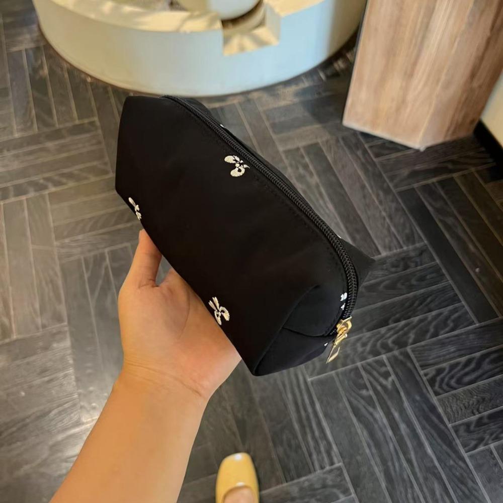Large Capacity Pencil Case Bowknot Embroidery Stationery Bag  School Office