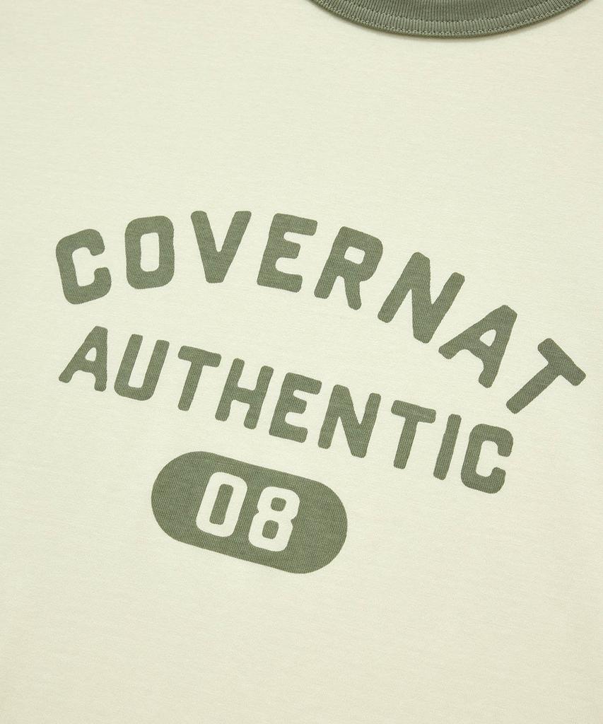 COVERNAT Baseball Two-Tone Long Sleeve Cream