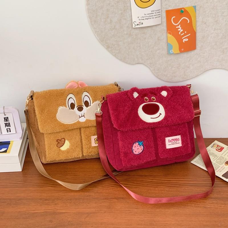 Zootopia Nick Judy And Lotso Chip Plush Shoulder Crossbody Bag For Teen