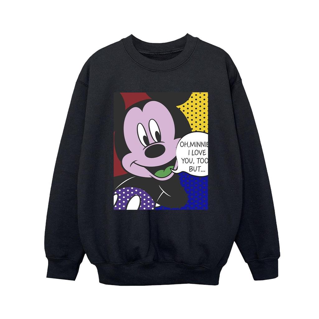 Disney Boys Mickey Mouse Oh Minnie Pop Art Sweatshirt