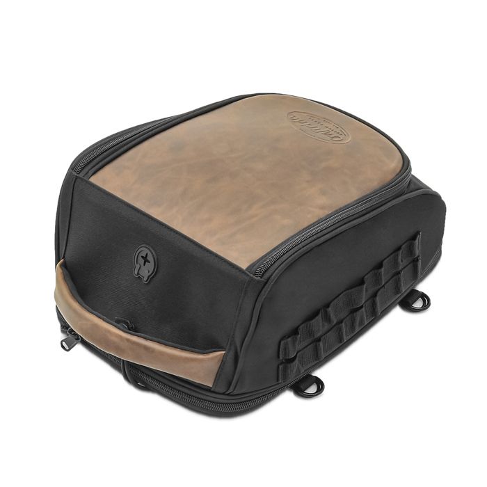 Motorcycle Tank Bag - Craftride Vintage - 9-13L - Faux Leather - Rain Cover Included