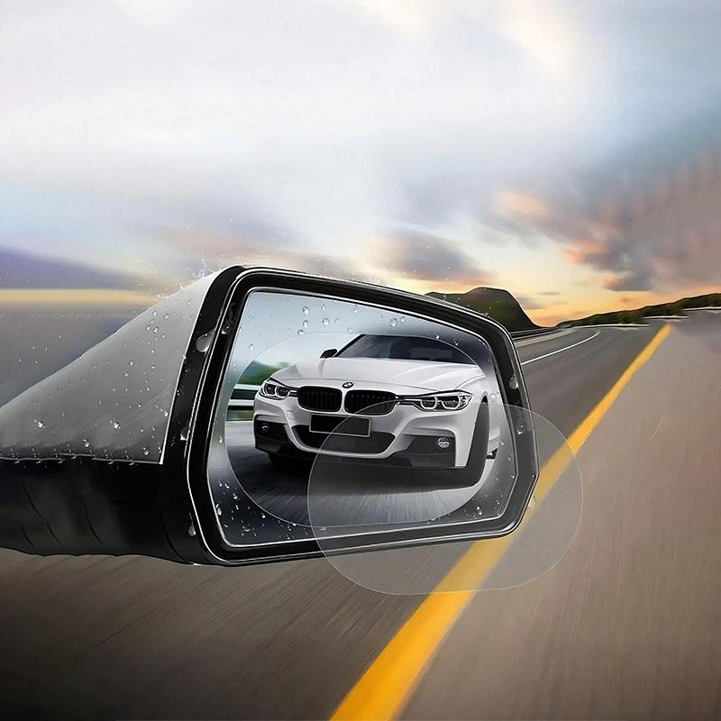Premium High-Clarity Car Mirror Film - Waterproof, Anti-Fog & Anti-Glare Protection, Universal Fit for Most Vehicles, Hassle-Fre
