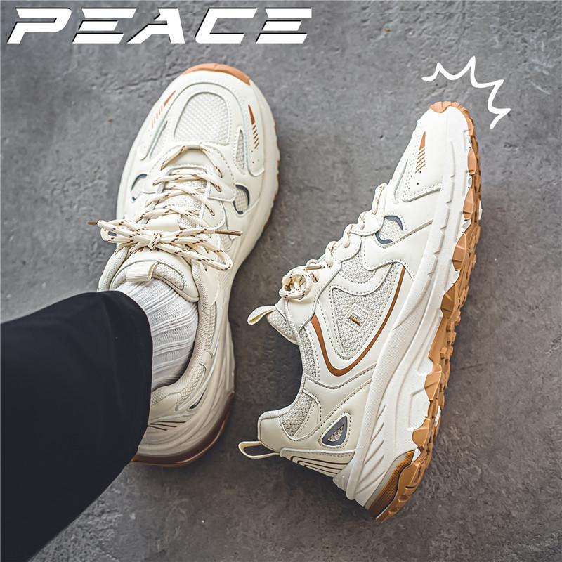 

Трендовая брендовая мужская обувь 2025 новая осенне-зимняя спортивная обувь для бега молодежная повседневная на платформе маленькие белые кроссовки папины трендовые кроссовки 39