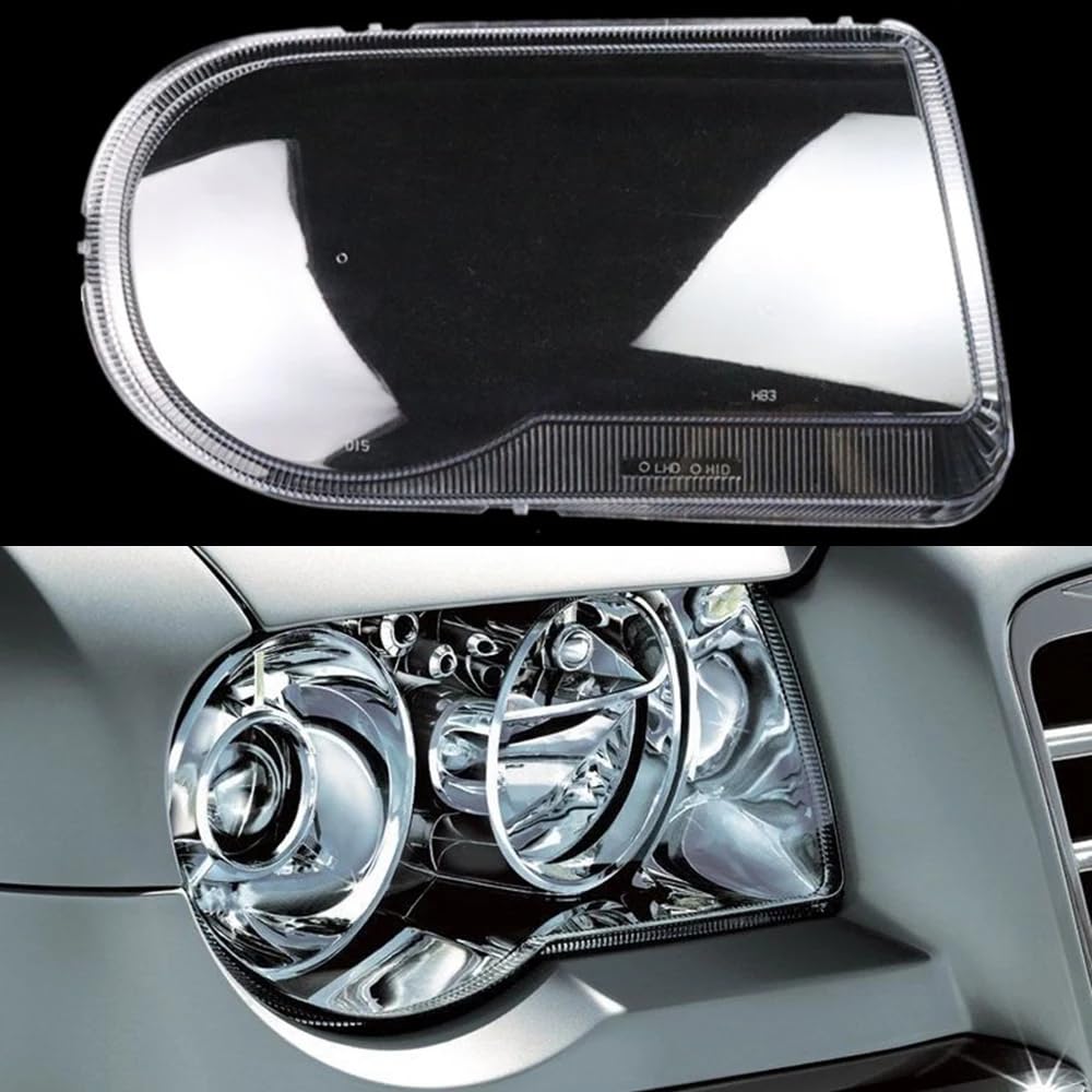 Car Headlight Lens Cover For Chrysler 300C 2003 2004 - 2007 2008 2009 2010 Headlamp Cover Replacement Auto Shell Lampshade